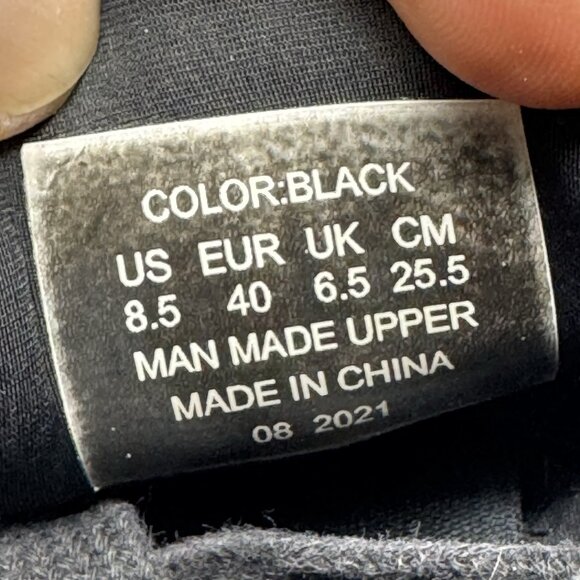 SNIBBS Women's Spacecloud Sneakers Solid Black Non-Slip Work Shoes Sz 8.5 - Picture 8 of 9